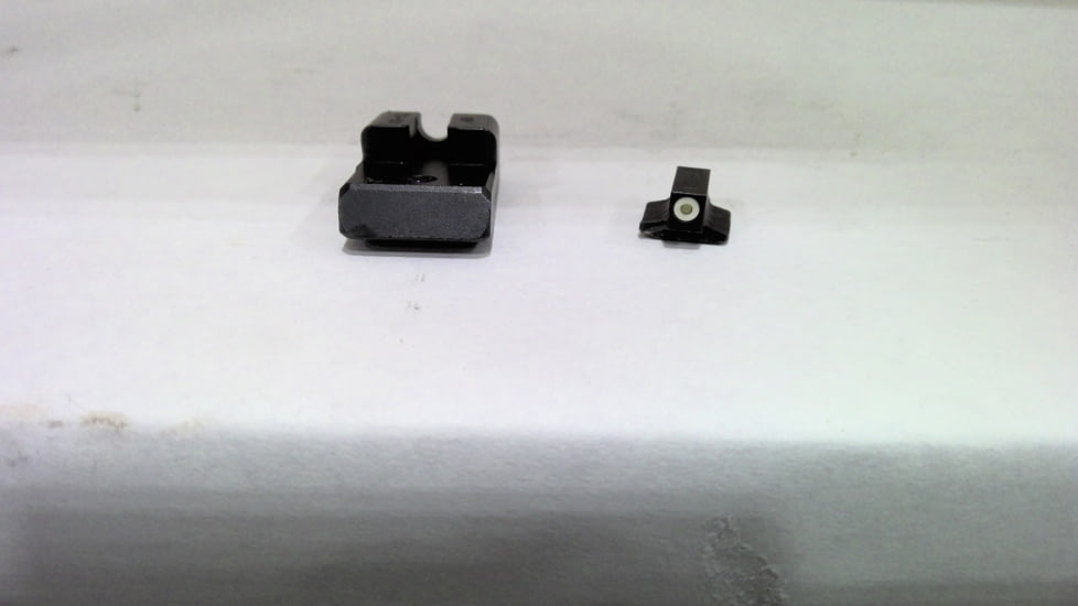 EDEMO TruGlo Tritium Pro Handgun Sight Set for 1911 Novak 260/450, White Focus Lock Ring, TG-TG231N1W, EDEMO1