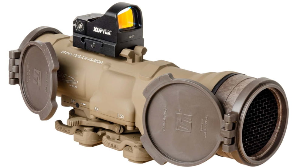 Elcan Specter DR 1.5x/6x-5.56x45mm Rifle Scope, BDC Reticle, FDE, DFOV6-T265-C10