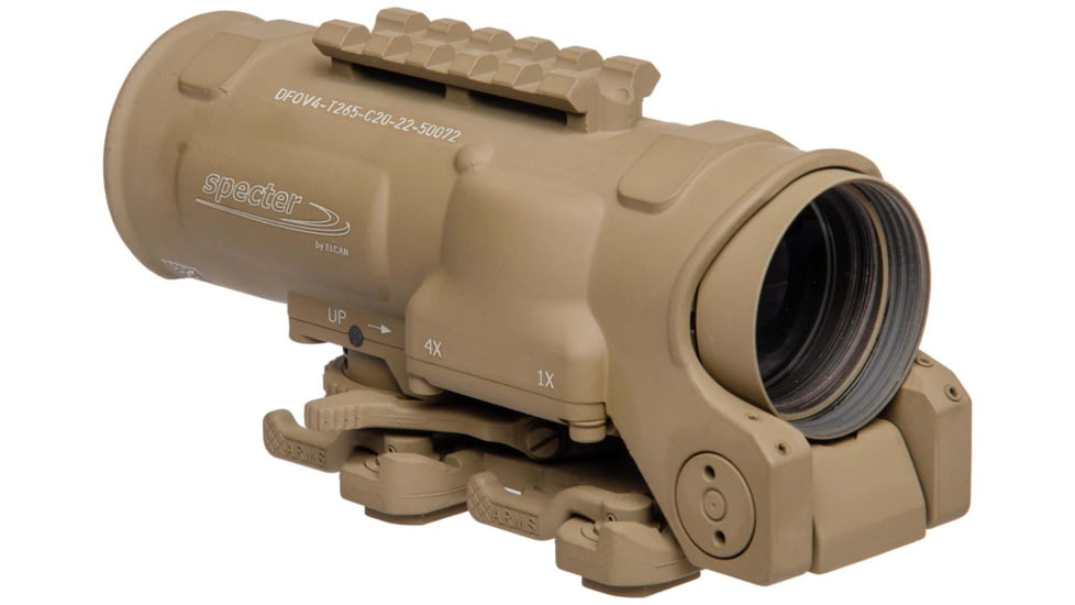 Elcan Specter DR 1x/4-7.62x51mm Rifle Scope, BDC Reticle, FDE, DFOV4-T265-C20