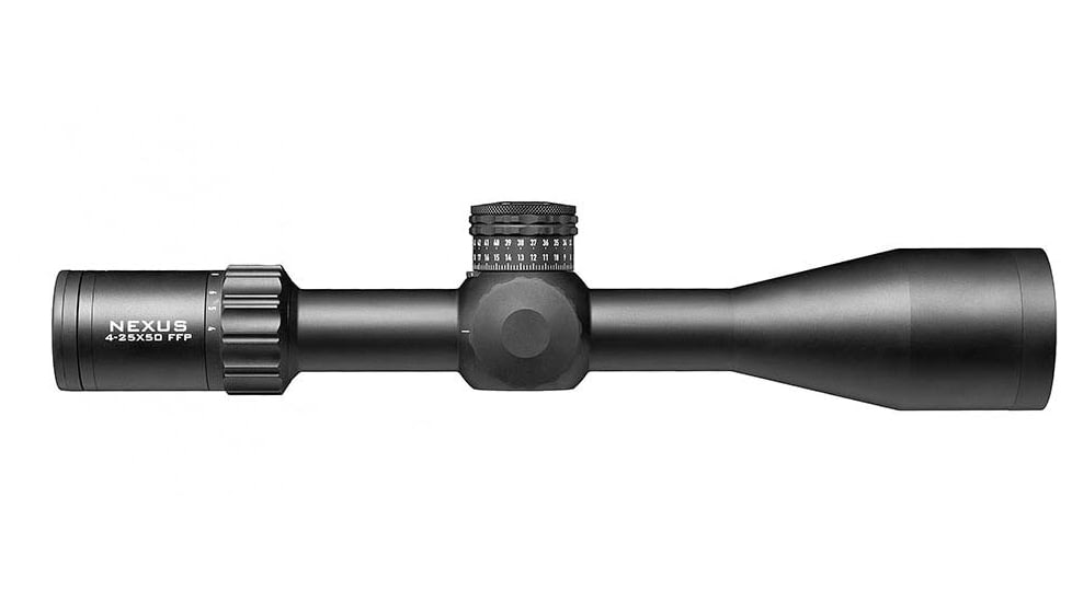 Element Optics Nexus 4-25x50mm Gen 2 Rifle Scope, 30mm Tube, First Focal Plane, MRAD APR- 2D, Black, ELE50006