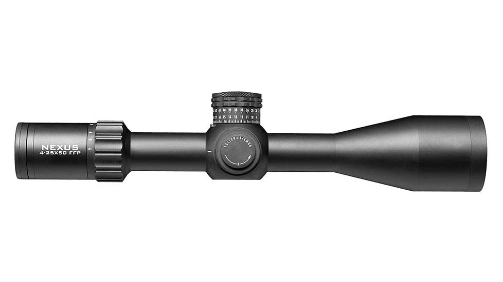 Element Optics Nexus 4-25x50mm Gen 2 Rifle Scope, 30mm Tube, First Focal Plane, MRAD APR- 2D, Black, ELE50006