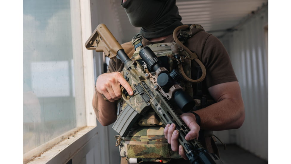 Element Optics Theos 2-10x42mm LPVO 34mm Tube Rifle Scope, First Focal Plane, MPR-1D, Black, ELE50063