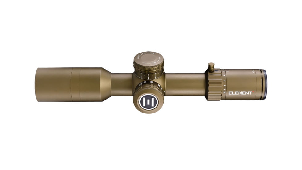 Element Optics Theos 2-10x42mm LPVO 34mm Tube Rifle Scope, First Focal Plane, MPR-1D, Flat Dark Earth, ELE50064
