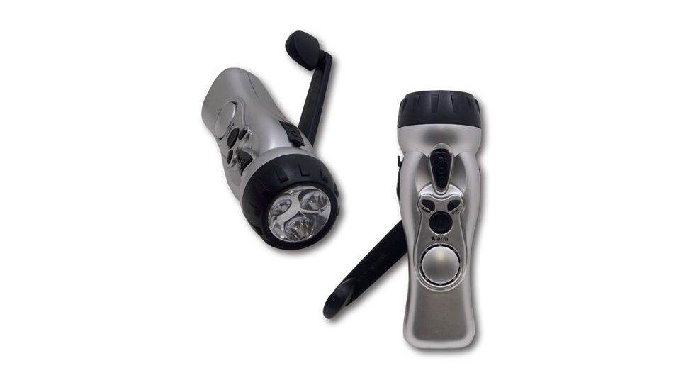 EMI Survivor Emergency Flashlight, Silver 256