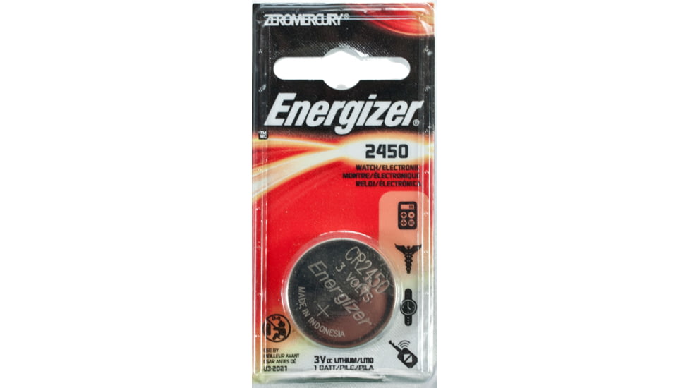 Energizer 3 Volt Lithium Coin Button Cell Electronic / Watch Battery, CR2450, ECR2450BP