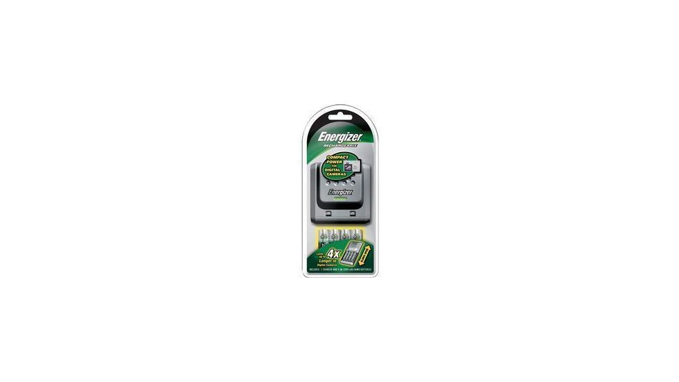 Energizer Sliding AA / AAA Charger with 2 AA &amp; 2 AAA Nimh Rechargeable Batteries CHDCWB-4