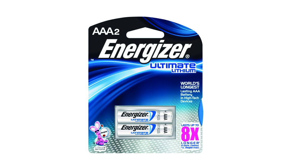 Energizer Ultimate Lithium AAA Batteries, 2 Pack, ENR-L92BP-2