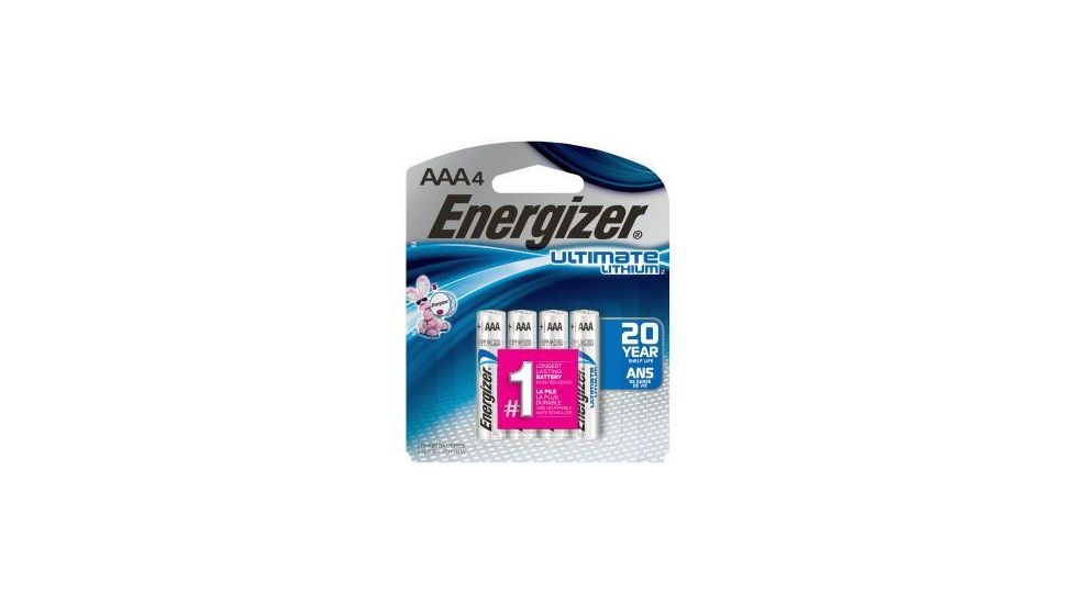 Energizer Ultimate Lithium AAA Batteries, 4 Pack, ENR-79336