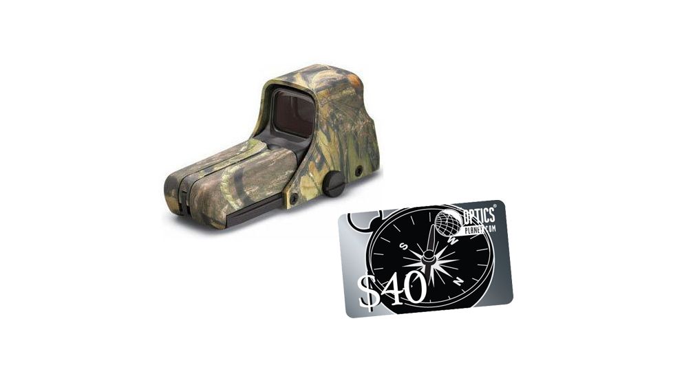 Eotech 512 Holographic Red Dot Sight w/Aiming Dot Reticle, Mossy Oak Camo with FREE 40 OpticsPlanet.com Gift Certificate