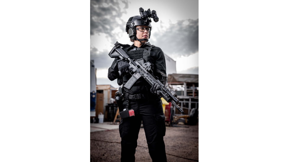EOTech BinoNV 1x w/ Wilcox G24 Mount, ESA Gen III, White Phosphor, Black, EOT-BINO-AI-B
