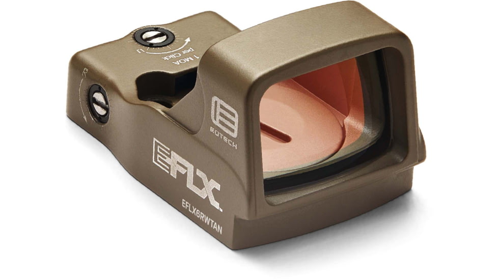 EOTech EFLX Mini Reflex Red Dot Sight, 3 MOA Dot, Tan, EFLX3RWTAN