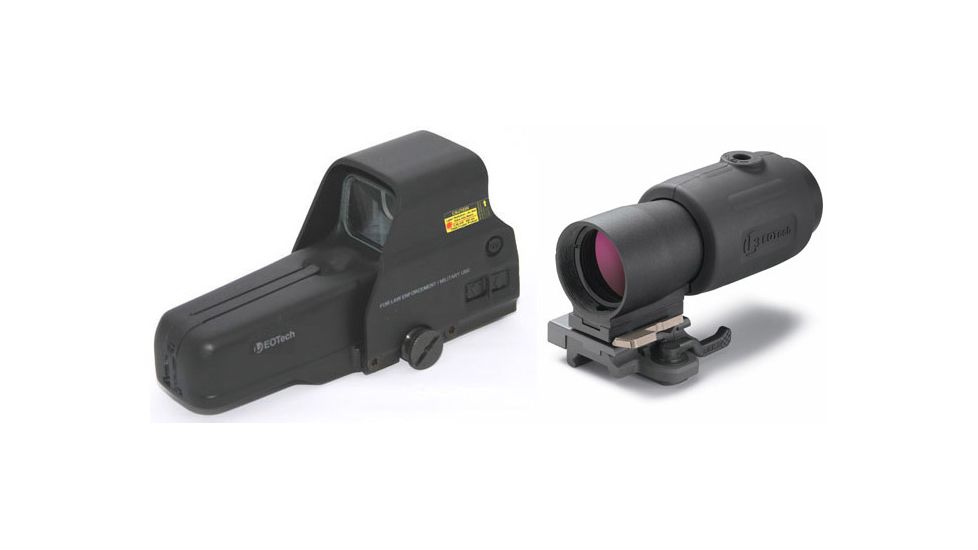 EOTech HOLOgraphic Sight 557 w/ G23 3x FTS Magnifier Weapon Sight System