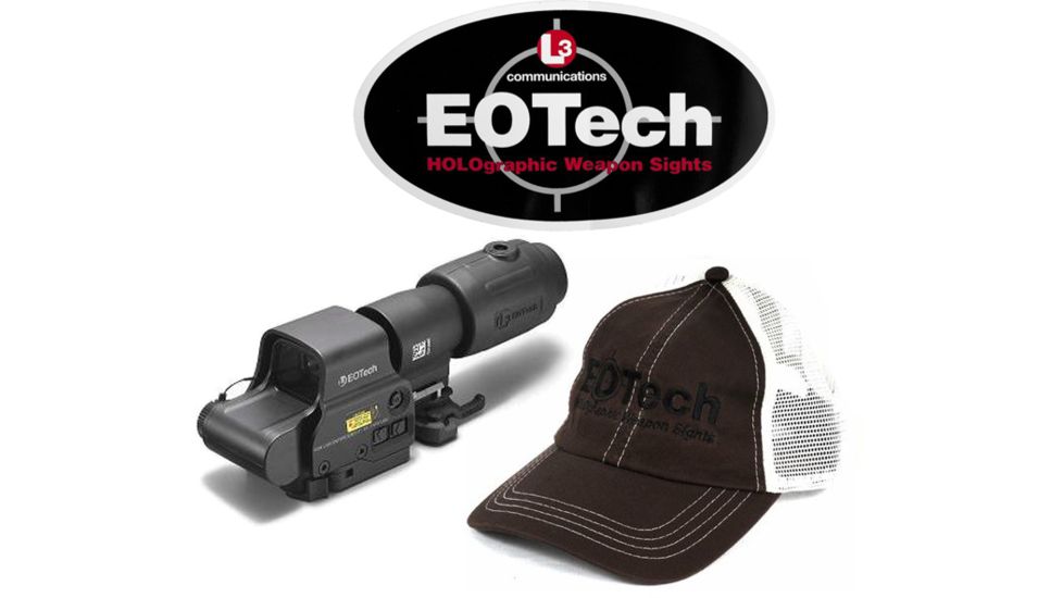 EOTech MPO II EXPS3-4 Holosight  .223 Ballistic Dots Reticle w/ Eotech Baseball Hat and Eotech Sticker 