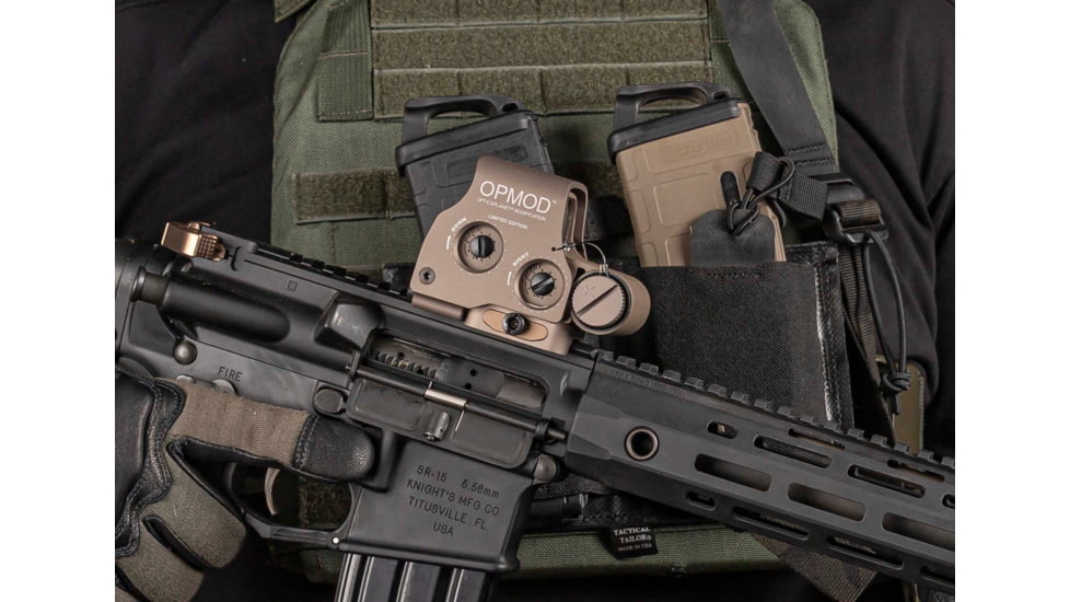 EOTech OPMOD EXPS 3 Holographic Reflex Red Dot Sight, 4 MOA Dot Reticle, Tan, EXPS3-4 TAN OP