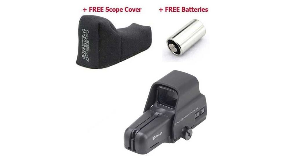 Eotech Law Enforcement Holographic Weapon Sight 556.A65/1 with FREE ScopeCoat Protective Cover and Lithium Batteries