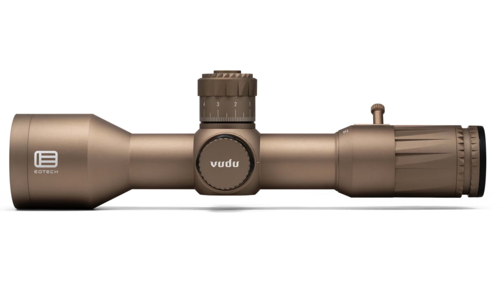 EOTech Vudu 5-25x50mm Rifle Scope, 34mm Tube, First Focal Plane, MD4 MOA Reticle, Tan/FDE, VDU5-25MD4TAN