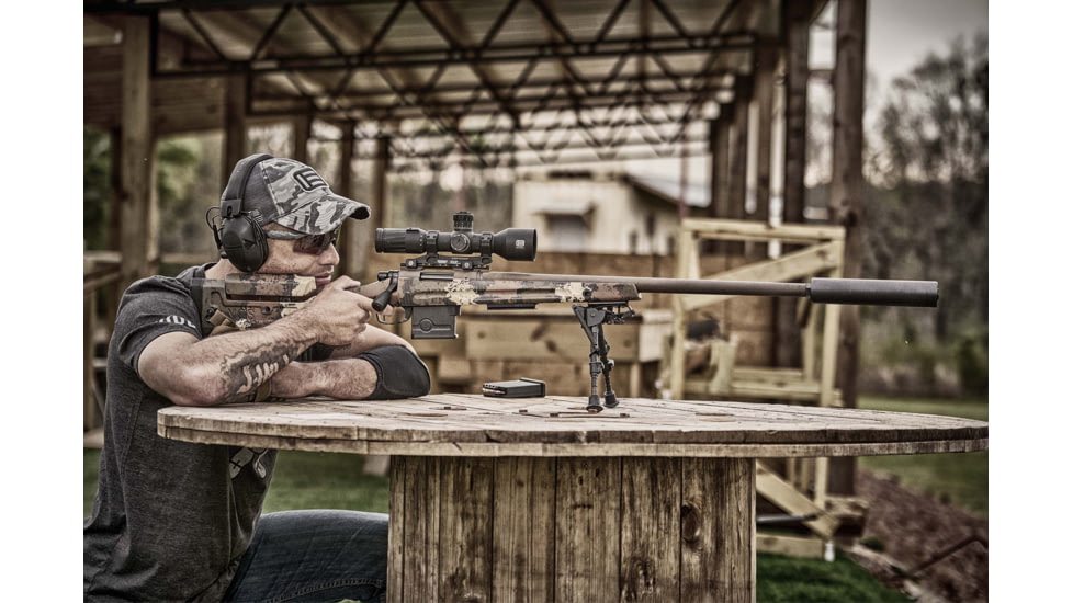 EOTech Vudu Rifle Scope, 5-25x50mm, 34mm Tube, First Focal Plane, MD3 Reticle, Hard Anodized, Black, VDU5-25FFMD3