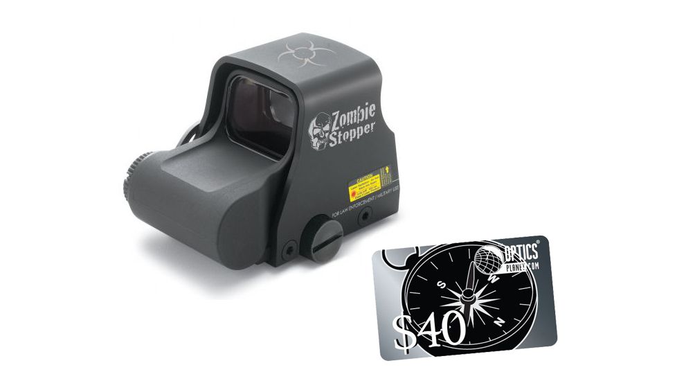 Eotech Zombie Stopper Red Dot Holographic Sight w/ Biohazard Reticle Z-EE with FREE 40 OpticsPlanet.com Gift Certificate