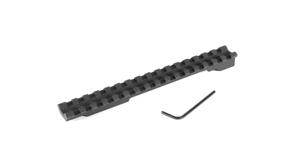 Evolution Gun Works Picatinny Rail Scope Mount, Mauser 98 LR 3-Hole, 0 MOA, Undrilled, 6.670in, Aluminum, Matte Black, 47022