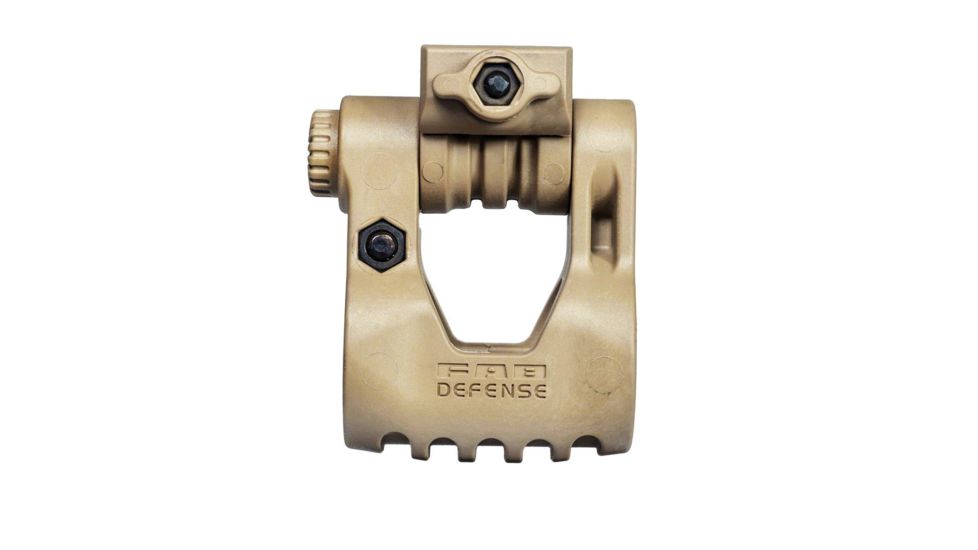 FAB Defense 10 Position Adjustable Tactical Light Mount, PLR, Flat Dark Earth, FX-PLRT