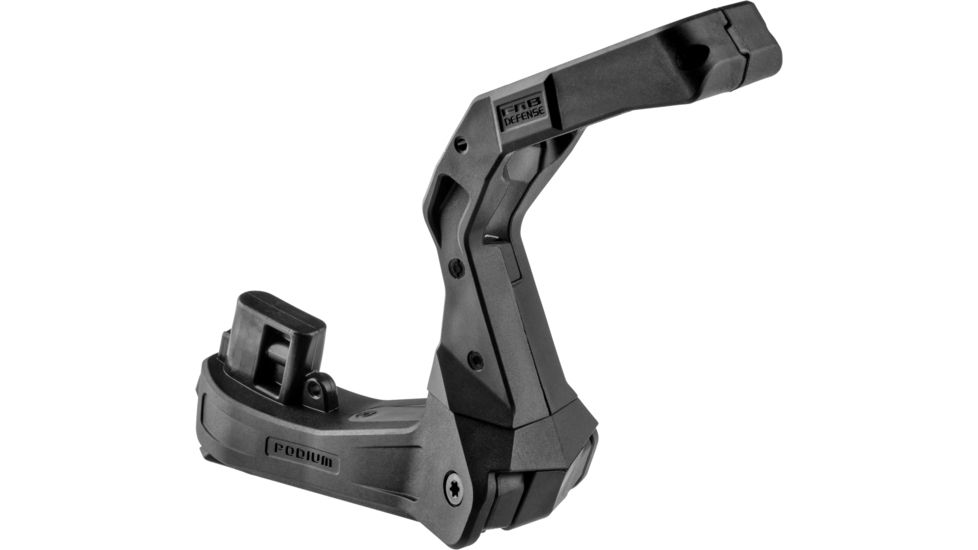 FAB Defense AR-15 Quick Deployment Bipod with an Integrated AGR-43 Pistol Grip, Black, FX-ARPODB