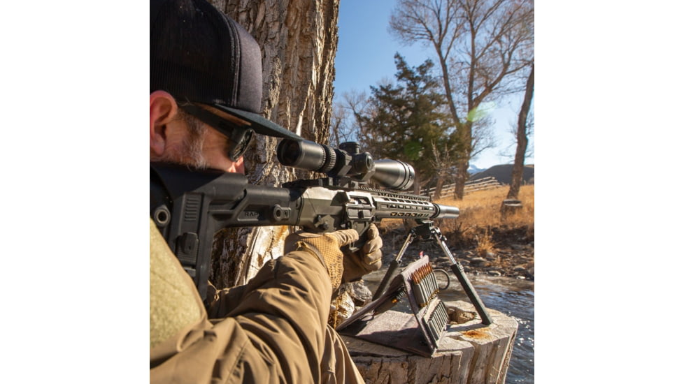 FAB Defense Spike Precision Bipod, Rotating, Picatinny Rail, 180mm, Black, fx-spikeb