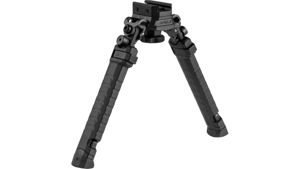 FAB Defense SPIKE Tactical Bipod, 180-251mm Height Range, Picatinny Rail, Black, fx-spikefxb