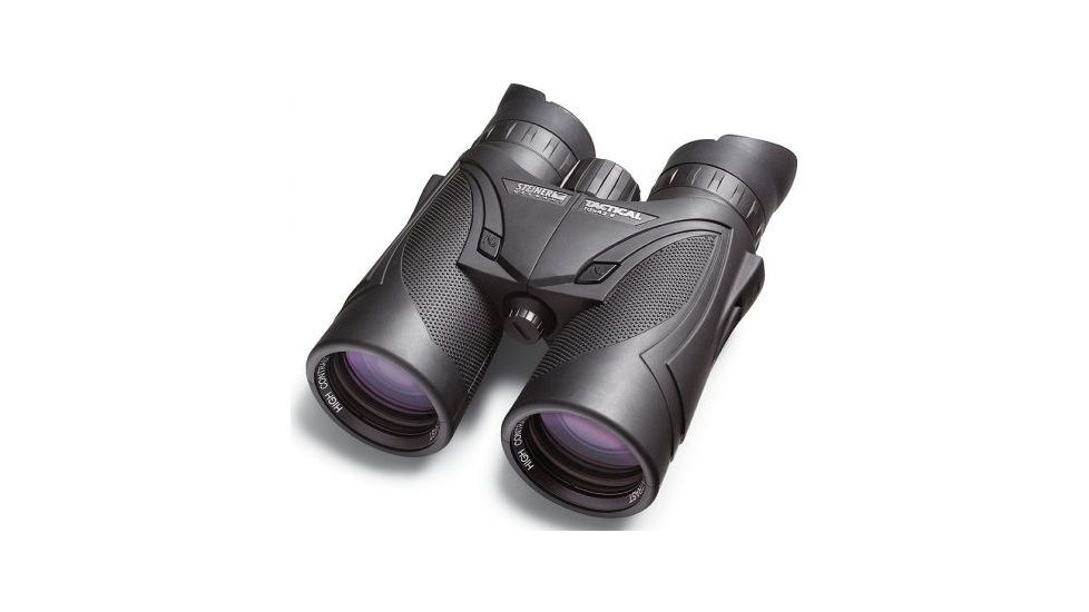 Factory DEMO Steiner 10x42 Tactical Military R Compact Surveillance Roof Prism Binoculars, Black 650