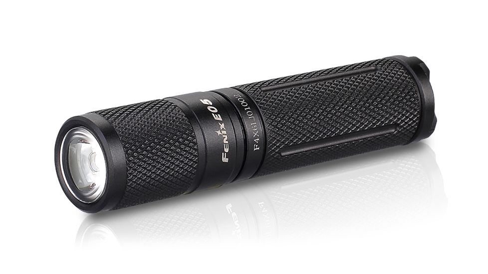 Fenix E Series Flashlight w/ Battery 85 Lumens- black, Black E05E2BK-B