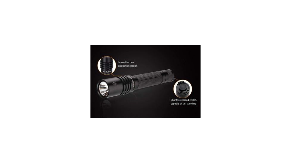 Fenix E Series Flashlight 250 Lumens- black, Black E20E2BK