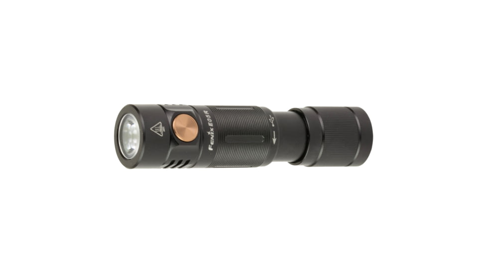 Fenix E05R V2, Flashlight, White LED, 400 Lumens, 2.68 Long, Anodized Finish, Black, Built-in 320mAh Battery, Includes Micro USB Charging Cable