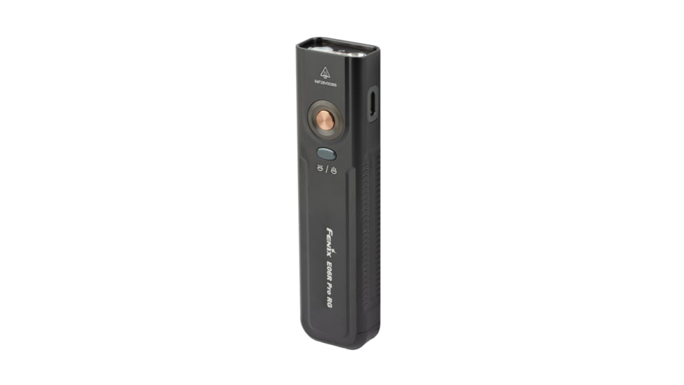 Fenix E06R PRO RG, Flashlight, White/Red LED with Green Laser, 1600 Lumens, 4.84 Long, Anodized Finish, Black, Built-in Rechargeable 1650mAh Battery, Includes USB Type-C Charging Cable