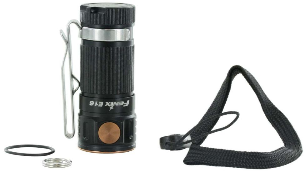 Fenix E16 1 x CR123A/ RCR123A/ 16340 CREE XP-L HI EDC Flashlight, 700 Lumens, Black, E16