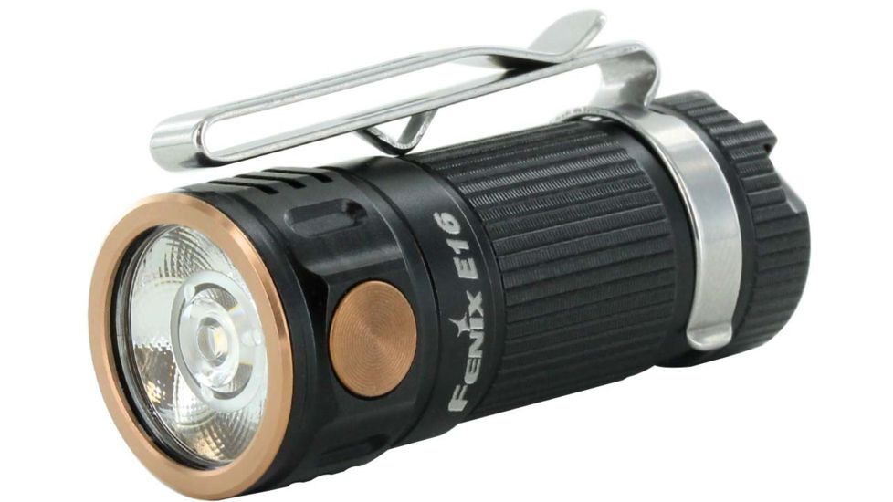 Fenix E16 1 x CR123A/ RCR123A/ 16340 CREE XP-L HI EDC Flashlight, 700 Lumens, Black, E16