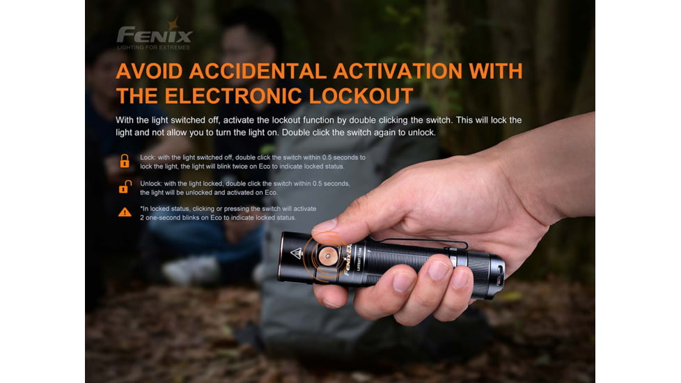 Fenix E35 V3.0 3000 Lumen Flashlight, Black, E35V3BK