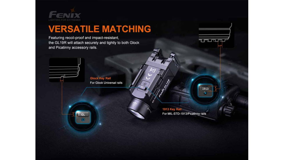 Fenix Gl19r Tac Light - GL19RSBK
