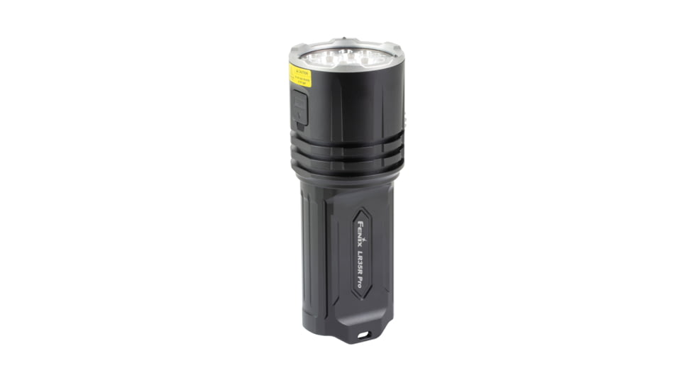 Fenix LR35R PRO, Flashlight, White/Red/UV LED, 10,000 Lumens, Anodized Finish, Black, Includes 2-Rechargeable ARB-L21-6000 Batteries and USB Type-C Charging Cable