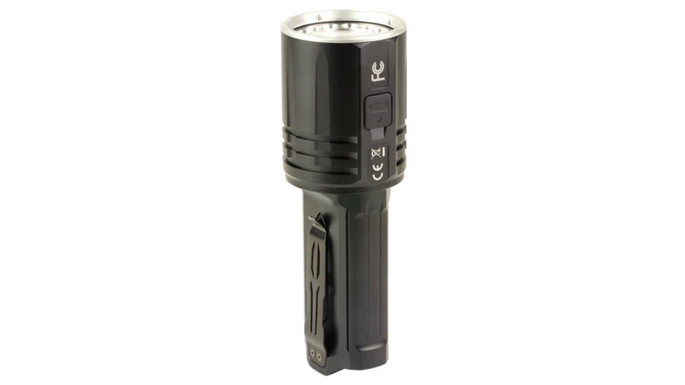 Fenix LR36R, Flashlight, White LED with White Laser, 10,000 Lumens, Anodized Finish, Black, Includes 2-Rechargeable ARB-L21-5000 Batteries and USB Type-C Charging Cable