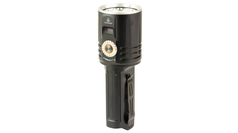Fenix LR36R, Flashlight, White LED with White Laser, 10,000 Lumens, Anodized Finish, Black, Includes 2-Rechargeable ARB-L21-5000 Batteries and USB Type-C Charging Cable