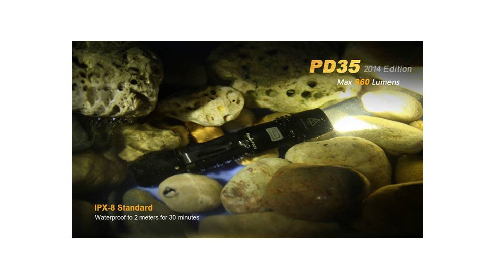 Fenix PD Series 960 Lumens Flashlight, Black PD35XLBK