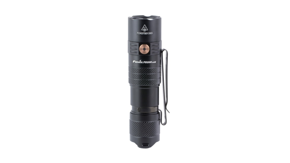 Fenix PD26R ACE, Flashlight, White LED, 1,300 Lumens, Anodized Finish, Black, Includes Rechargeable 18350 Battery and USB Type-C Charging Cable