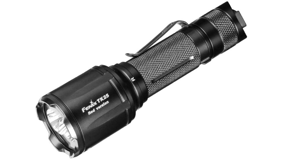 Fenix Red LED Flashlight CREE XP-G2 LED CREE XP-E2 Red LED 1000 Lumens, Black FENIX-TK25-RED