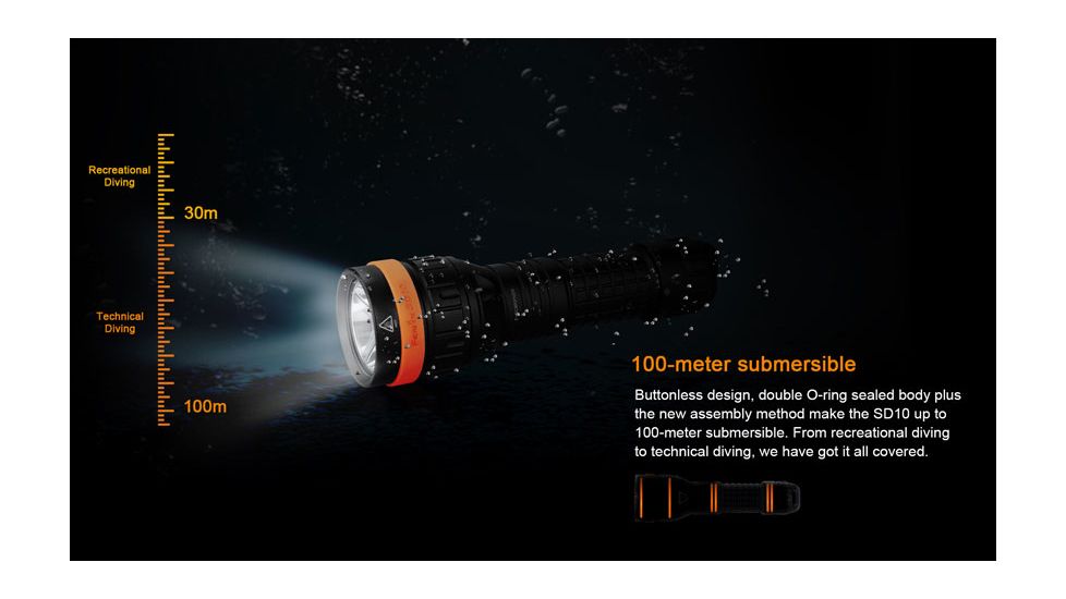 Fenix Sd-series Flashlight - SD10T6BK