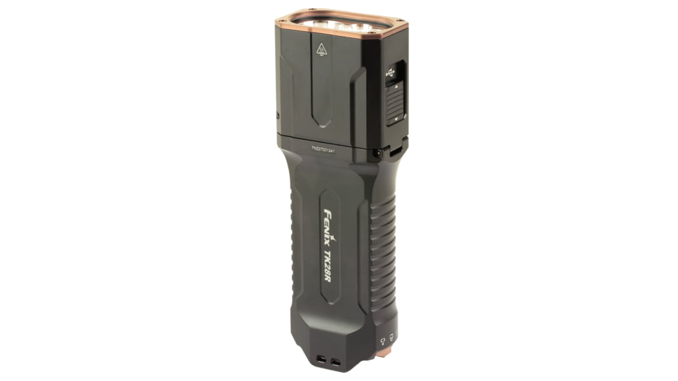 Fenix TK28R, Flashlight, White/Red LED, 6,500 Lumens, Anodized Finish, Black, Includes 2-Rechargeable 18650 Batteries and USB Type-C Charging Cable