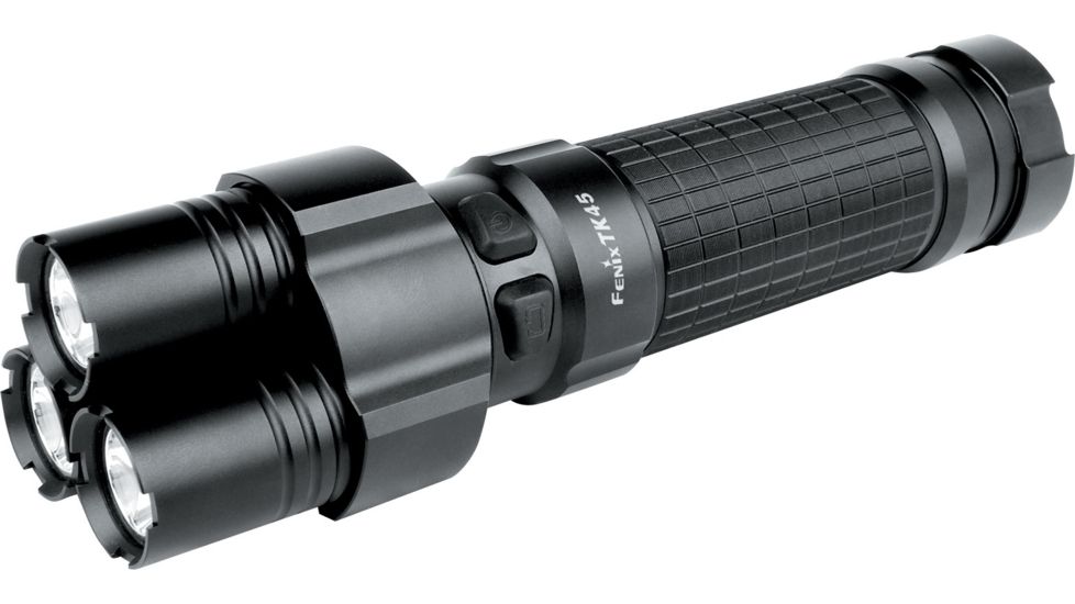 Fenix TK45 R5 LED Waterproof 760 Lumens Flashlight, Black w/3 Lighting Heads FTK45
