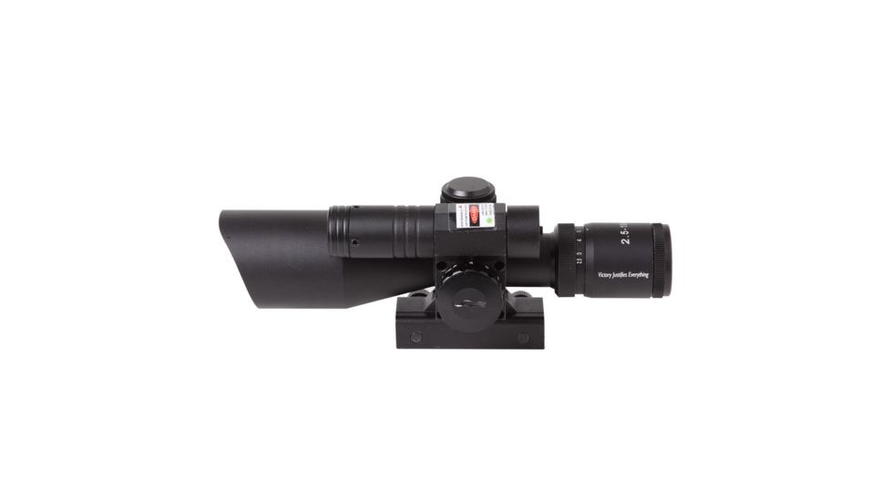 Firefield 2.5-10x40 Rifle Scope w/ Green Laser FF13014