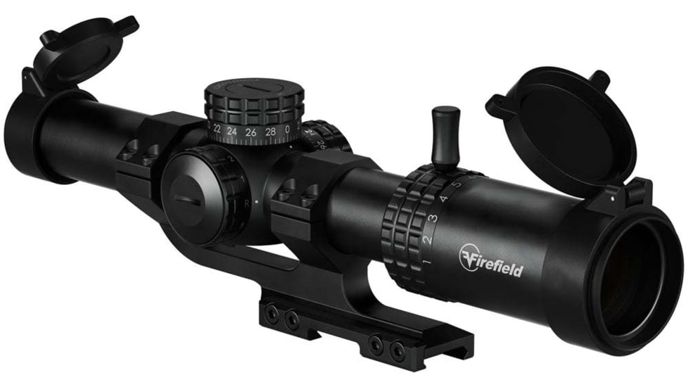 Firefield Rapidstrike 1-10x24mm LPVO 30mm Tube Rifle Scope, Second Focal Plane, BDC Reticle, Black, FF13075