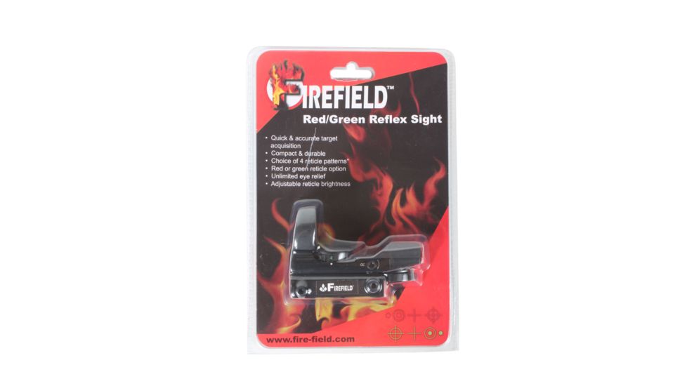 Firefield Red/Green Reflex Red Dot Sight, Black - FF13004