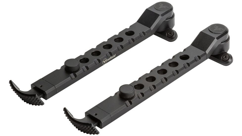 Firefield Scarab Two-Piece Bipod, KeyMod, 9-12in, Two-Piece, Black, FF34025KMD
