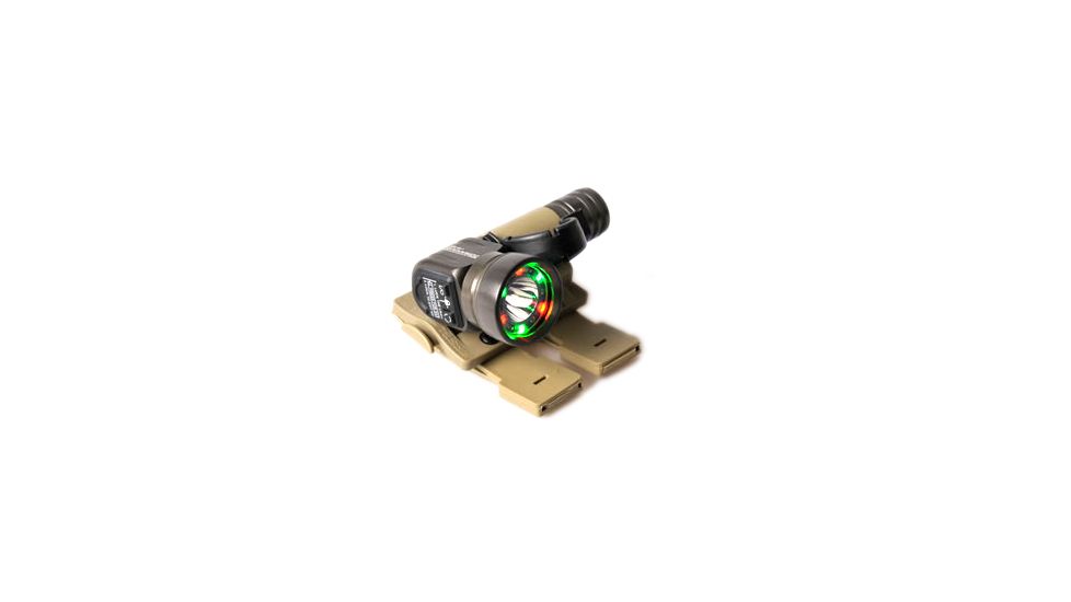 First Light Tomahawk NV Flashlight White/Red/Green/IR LED w/Tomahawk Task Light, UV &amp; MOLLE Tactical Retention System, Blue 999121-TC3-UV-TRS-BL 